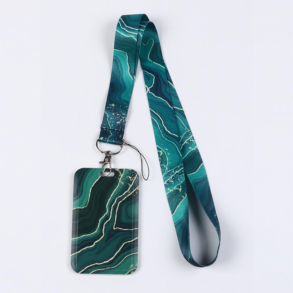 Handy Umhängeband Crossbody mit Handschlaufe Marmormuster Kartenfach Hülle für Bus-/Ausweiskarte Handy Umhängebänder Verstellbarer Riemen