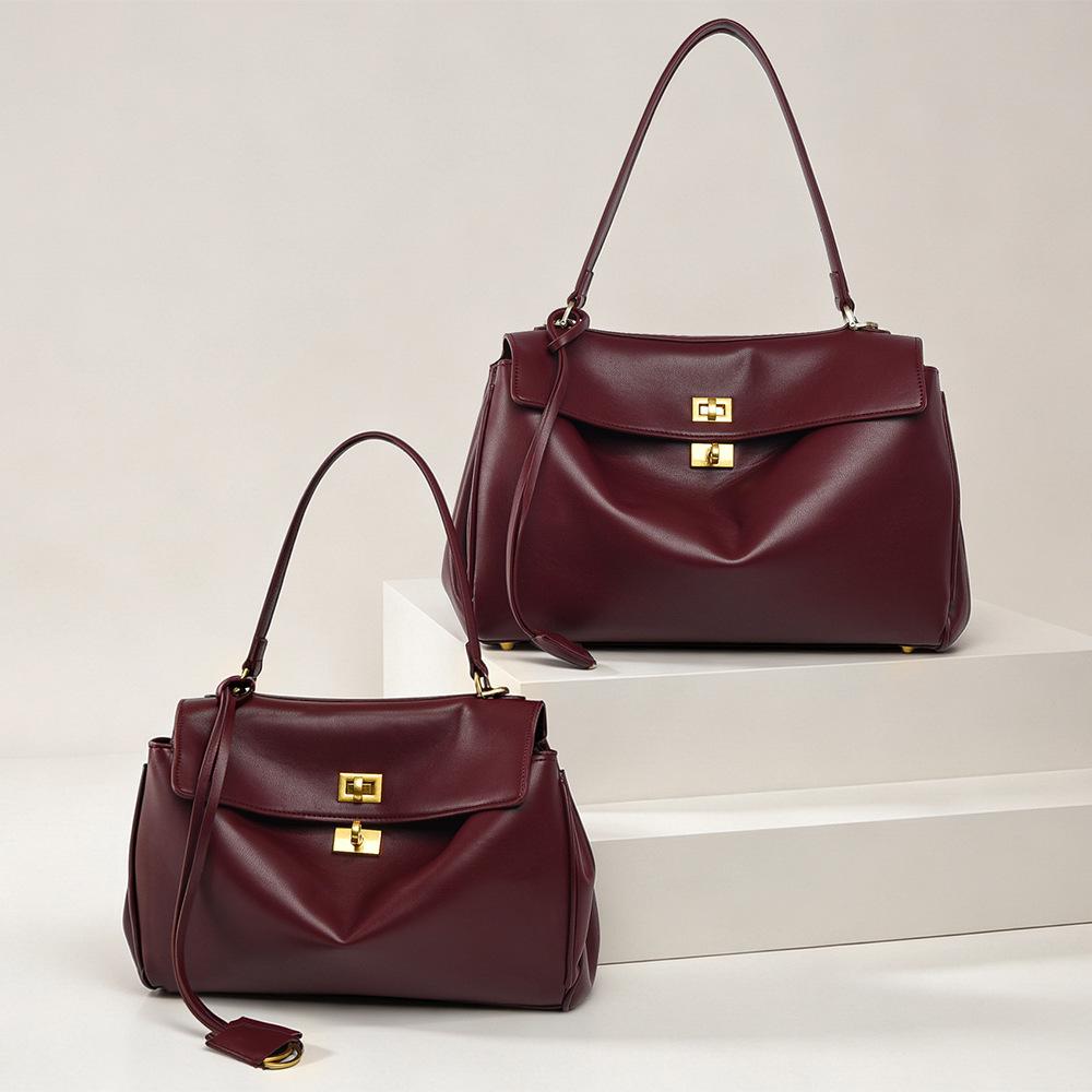 Īstas ādas atslēgu piekariņa crossbody soma