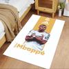 Star Player Kylian Mbappé Floor Mat Design for Outdoor Playrooms Game Room Entryway Antislip Carpet Anime Office Decor