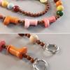 Phone Lanyard Crossbody Shoulder Neck Strap Boot-Shaped Bead Chain with Tether Tab,Folded Length: 63.5cm
