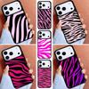 PINK ZEBRA SKIN Phone Case for iPhone 17ProMax 12 13 14 15 16e 17 Pro Max Plus Air Cover