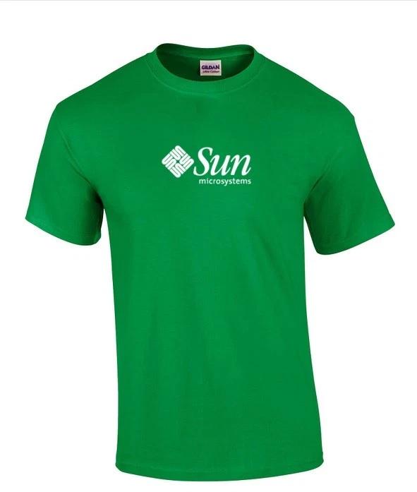 Sun Microsystems T-Shirt Computer White Logo Geek Irish Green T Shirt S-5XL S