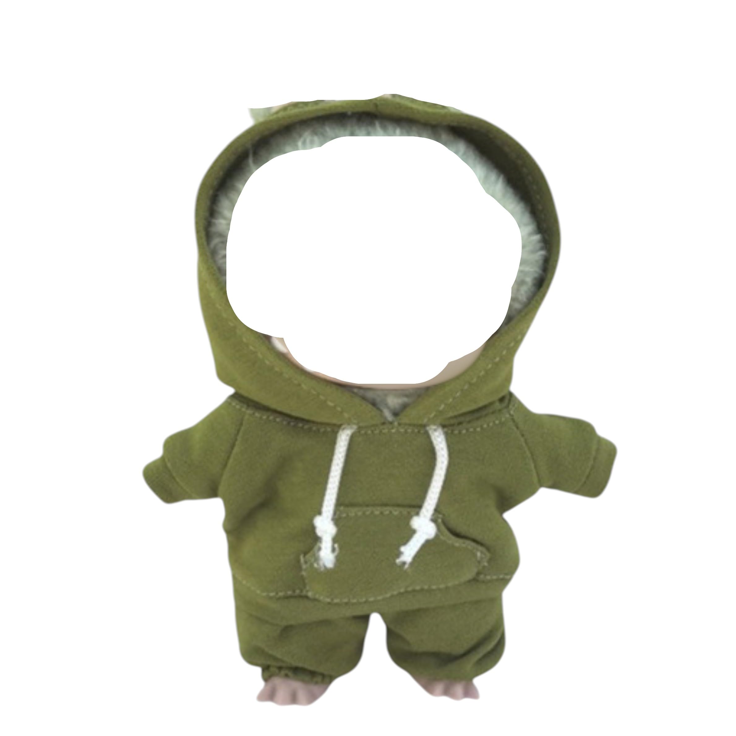 

AXLUCE Lovebu Clothes Hoodie and Pants Plush Toy Outfit (Olive Green)