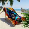 46 Motor Print Strandtuch, Großes Weiches Schnelltrocknendes Handtuch für Strand Camping Schwimmen