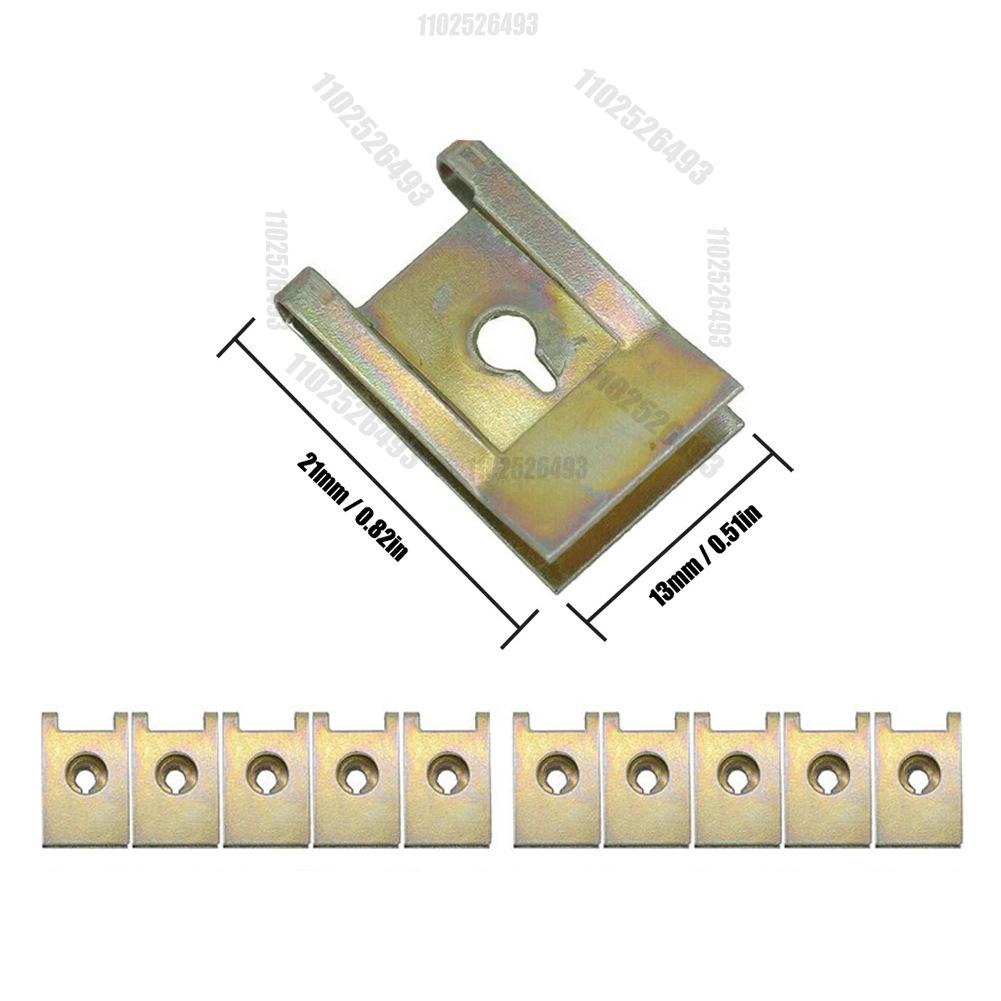 

60 шт. U-образных металлических гаек/шайб для BMW E46 E92 E90 F10, автомобильных крыльев, бамперов, винтов с крестообразной головкой, зажимов для защиты двигателя, шасси