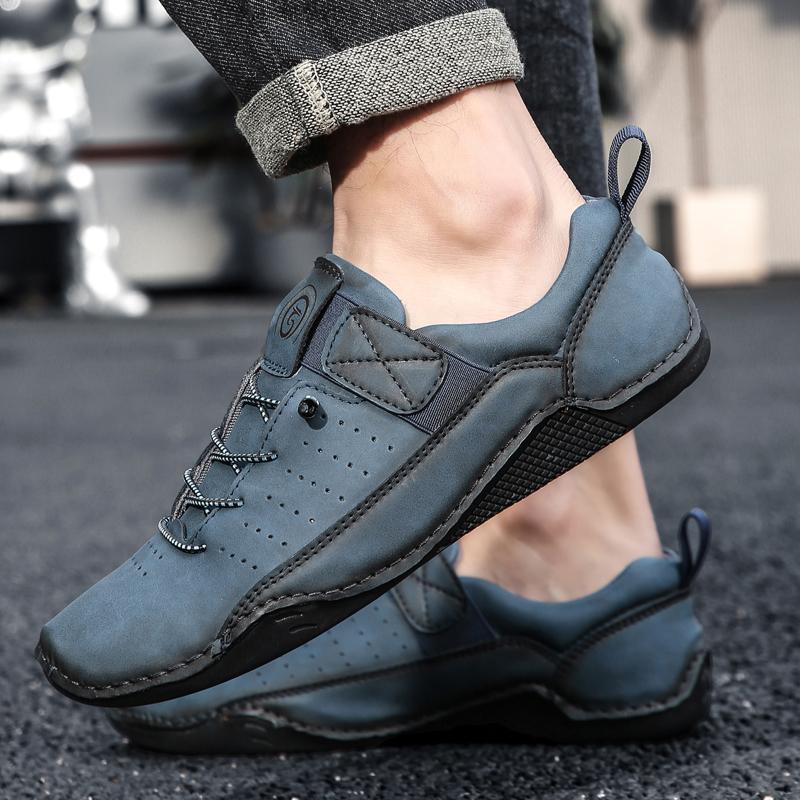 Fashion Outdoor Sneakers Mens Dress Shoes Retro Male Leather Business Male Baroque Shoes Casual Mens Oxford Work Footwear