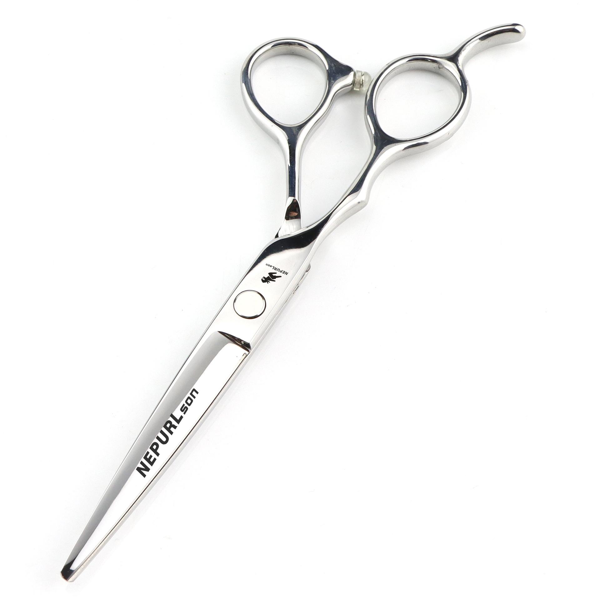 6.0 Inch Nimpson, Silver Flat Screw Model, Left-Hand Scissors, Tooth Scissors, Thin Scissors, Left-Handed Scissors 6.0inch left-hand flat scissors