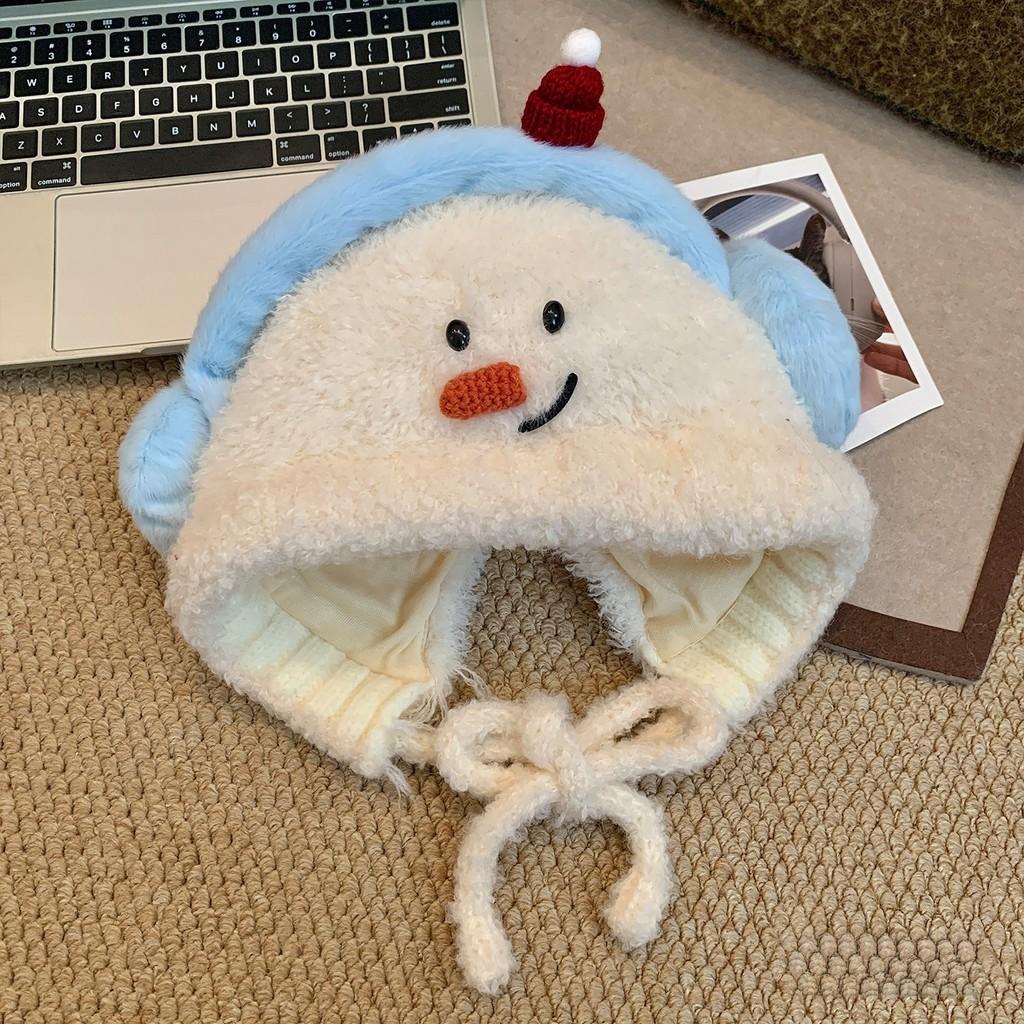Plush Yellow Duck Beanie Hat For Women Winter Thermal Headwear Ear Coverage