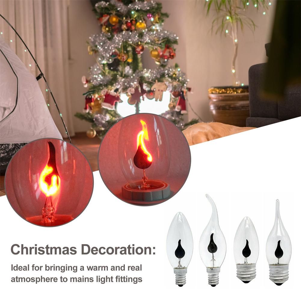 E14 E27 Flame Light Bulb Flame Effect Flicker Candle Light Bulb Home Decoration Emulation Fire Vintage 220V Candle Bulb