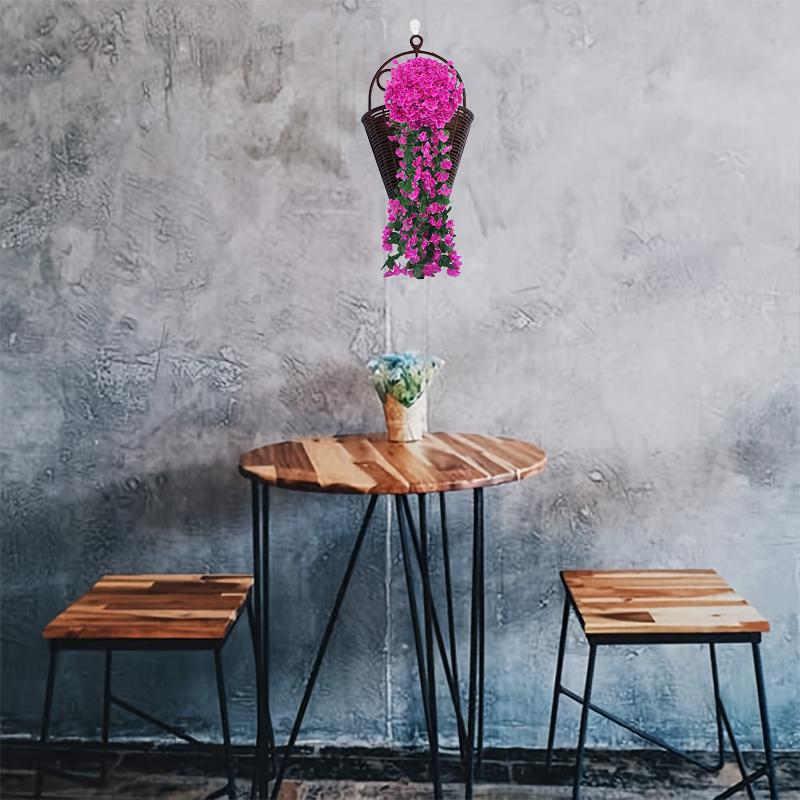 2 Piezas Contenedor para Arreglos Florales Oficina Colgante de Pared Cesta de Flores Arreglo Mesa de Centro Multicolor