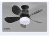 Dimmable LED Ceiling Fan Light - Adjustable Speed E27 Screw for Kids' Room