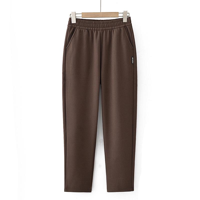 

Cozy Fleece-Lined Harem Pants: Stylish, Warm & Loose Fit for Autumn/Winter. Ideal for Middle-Aged & Elderly. 6XL [165-180 kg]