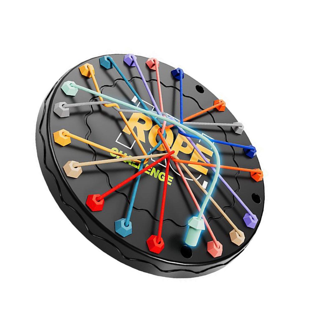 Unraveling Rope Puzzle Game Toy for Kids Stimulate Intelligence and Hands On Skill for Parents Children Party Activity