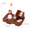 MOC Halloween Building Blocks Model Decorations Medieval Witches Vampires Thrones Kitchen Street Lamps Tombstones Toy Gift S025