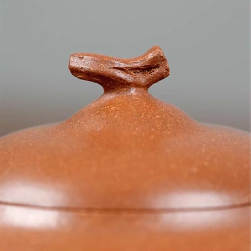 Chinese Yixing Purple Clay Teapot Creative Handmade Gourd Tea Pot Beauty Tea Infuser Kettle Raw Ore Zisha Tea Set Teaware 130ml