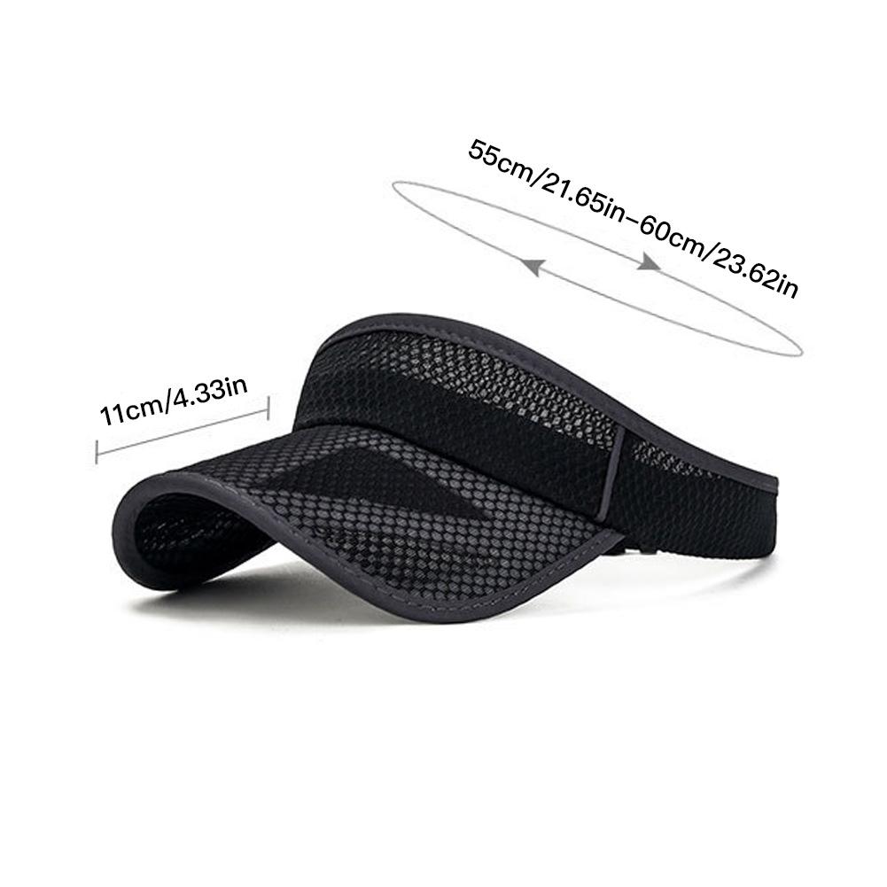 Verstellbare Atmungsaktive Anti-UV Leere Oberseite Sonnenschirm Unisex Kappe Für Outdoor-Sportarten Tennis Golf Laufen Strand Reisen Party