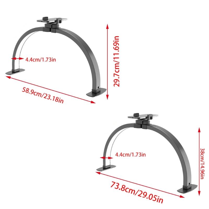 Half Moon Light Nail Lamp for Desk,Lashes Light Led Nails Tech Lamp,Desk Lamp for Lashes Eyelashes Extension,Eyebrows