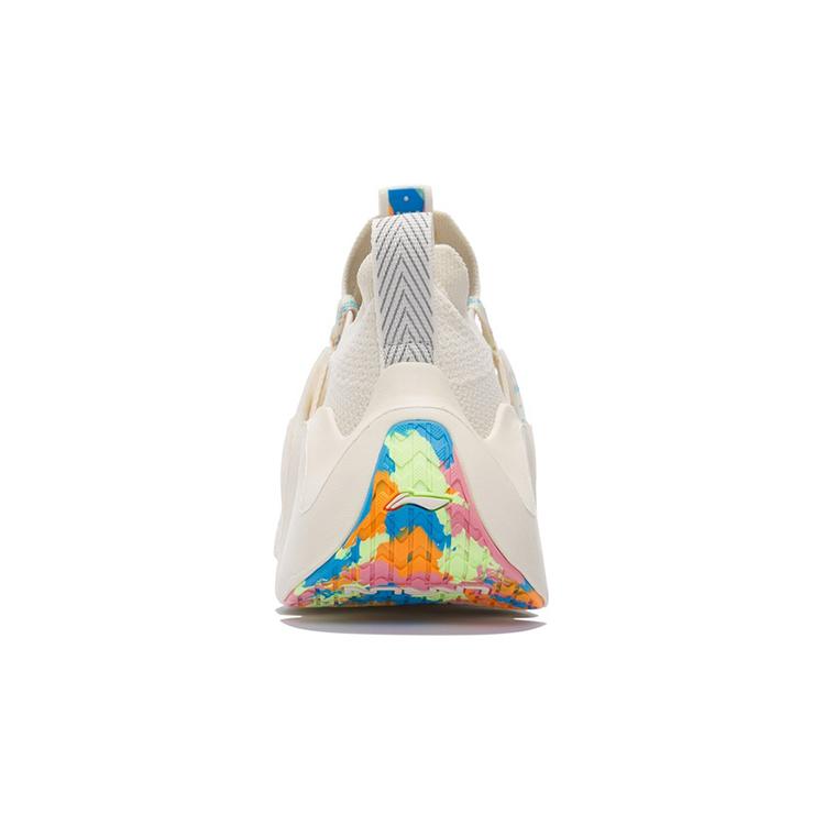 Li Ning Illusion Thorn Cushioning Slip Resistant Abrasion Resistant Breathable Low top Casual Shoes Men's White AZGS031-3