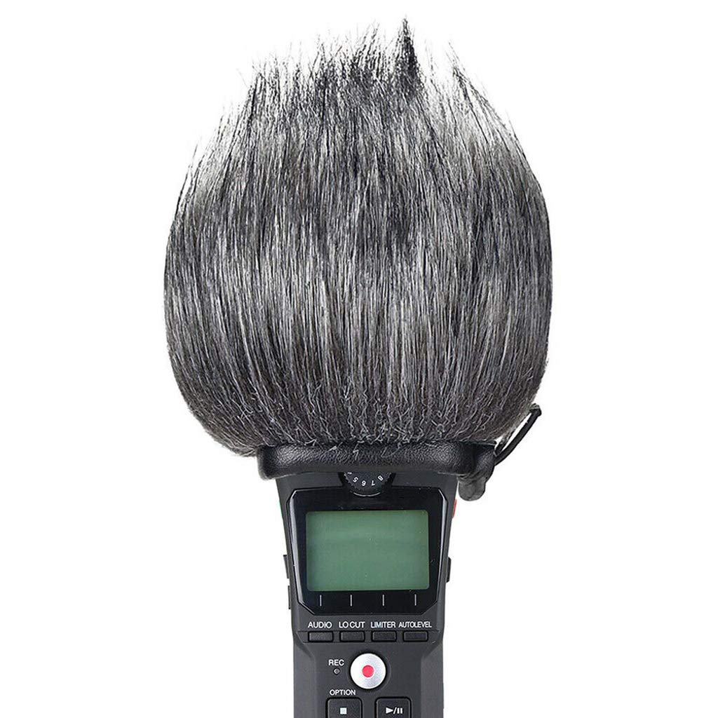 Vauqra Microphone Front Glass Wind Noise Cancellation Zoom H1 Outdoor Detachable Windshield