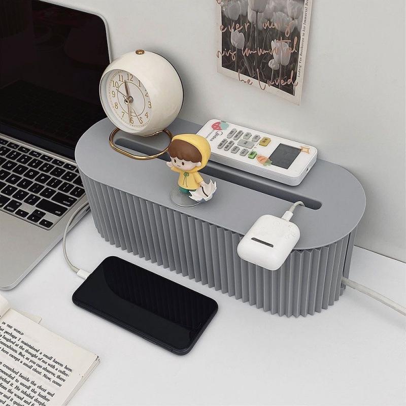 Child-Safe Cable Organizer & Power Strip Storage for Dorms