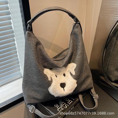 2025 New Retro Large-capacity Women's Tote Backpack New Fashion Casual Fashion Sense Shoulder Handbag