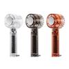 Transparent Portable Handheld Fan USB Rechargeable Personal Fan Small Pocket Fans for Travel Camping Outdoor Gifts for Women Men