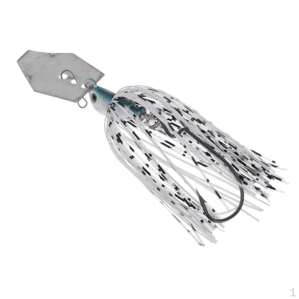 11g Large Mouth Bass Fish Sequin Beard Fishing Soft Lure Tackle White