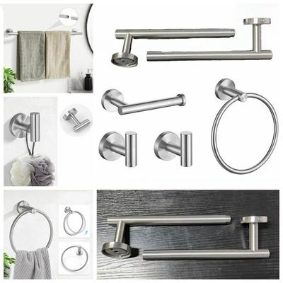 Durable Towel Rack Thickened Towel Holder Bath Towel Bar Hooked Towel Hanging Kitchen