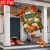 2D Flat - 2D Flat Welcome Autumn Pumpkin Harvest Thanksgiving Garden Flag X 2 (1) Outdoor Garden Flag Double-Sided Home Decoration Courtyard Decorati