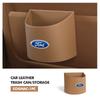 Car Door Leather Trash Can Auto Hanging Rubbish Storage Bag For Ford mk2 mk3 Ranger Mondeo mk4 S-MAX Kuga Mustang Fusion
