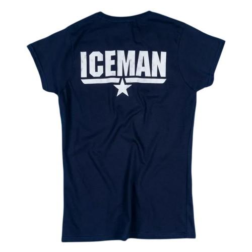 Top Gun Womens/Ladies Iceman Back Print Fitted T-Shirt