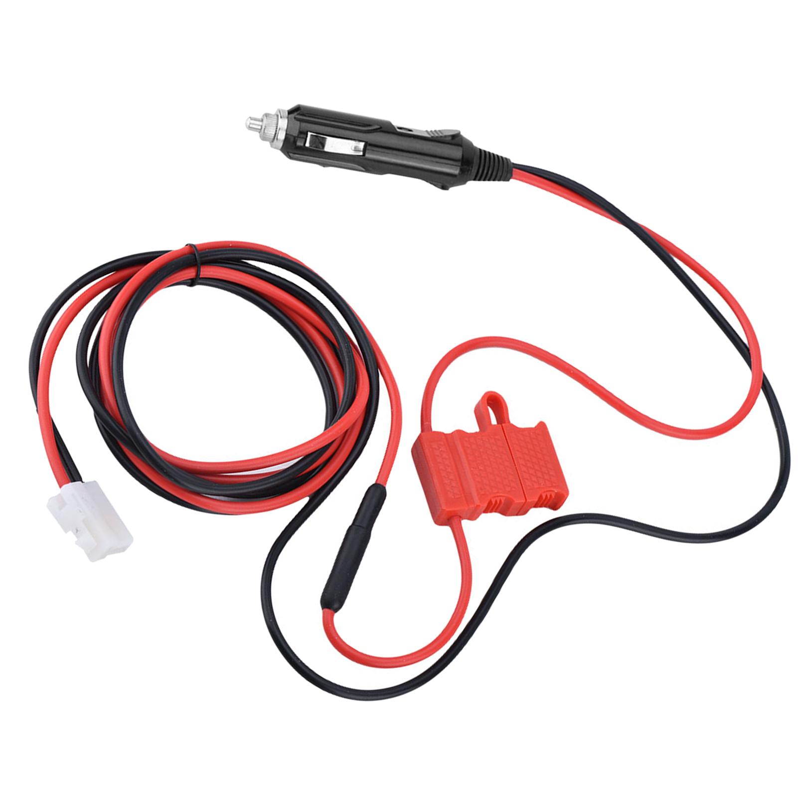 

12V DC Power Cord Cable Cigarette Lighter Plug with Double fuse for Mobile Radio