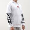 Vans Color Blocked Hooded Sweatshirt Black And White Checkerboard Men Hoodies VN0A7Q13WHT