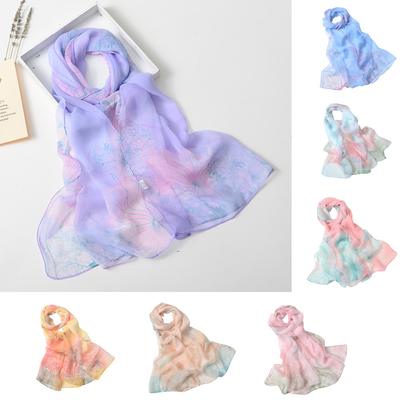 Moda Kadın Baskı Uzun Yumuşak Sarma Eşarp Bayan Şal Eşarplar