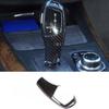 2004-10 Shift Knob Cover Carbon Fiber Central Console Gear Fit For BMW 5 Series