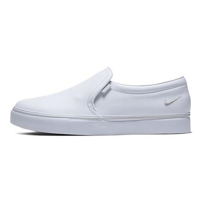 Court Royale AC Slip-On Synthetisch Leer Antislip Lage Top Skate Schoenen Dames sneaker Wit CI0604-100