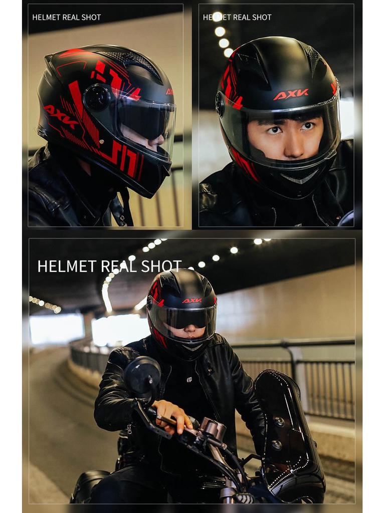 Certified Electric Motorcycle Helmet - Unisex Full Face, All-Season, Winter Warm, Safety Helmet