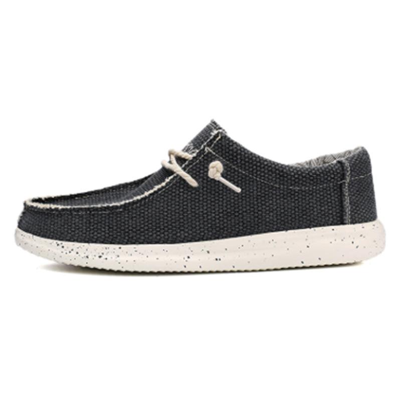 Dude Same Canvas Casual Shoes Large Size Men's Loafers European Station Cloth Shoes Driving Shoes Spot