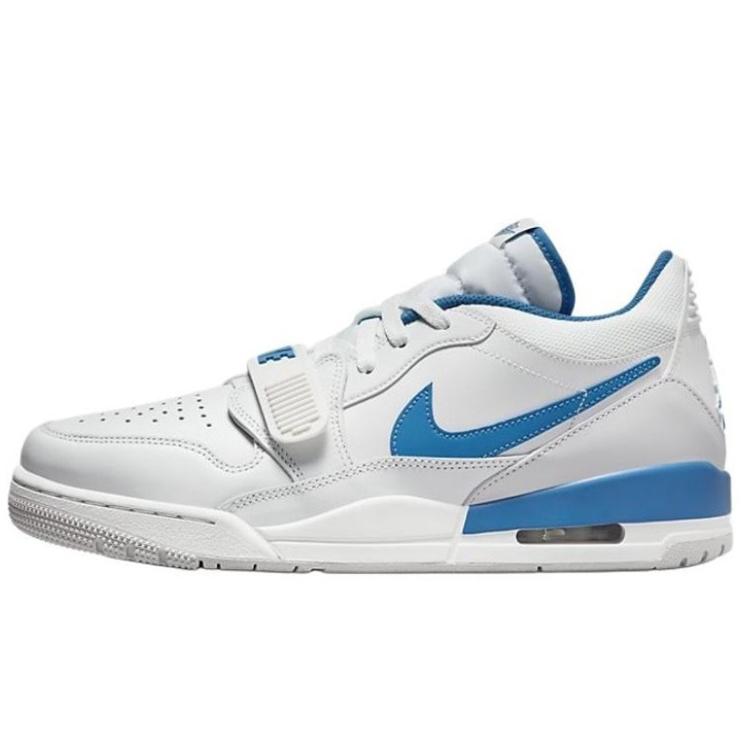 Jordan Legacy 312 Cushioning Slip Resistant Cushioning Slip Resistant Low Top Vintage Basketball Shoes Men's Blue White HJ3480-140(Team40-)