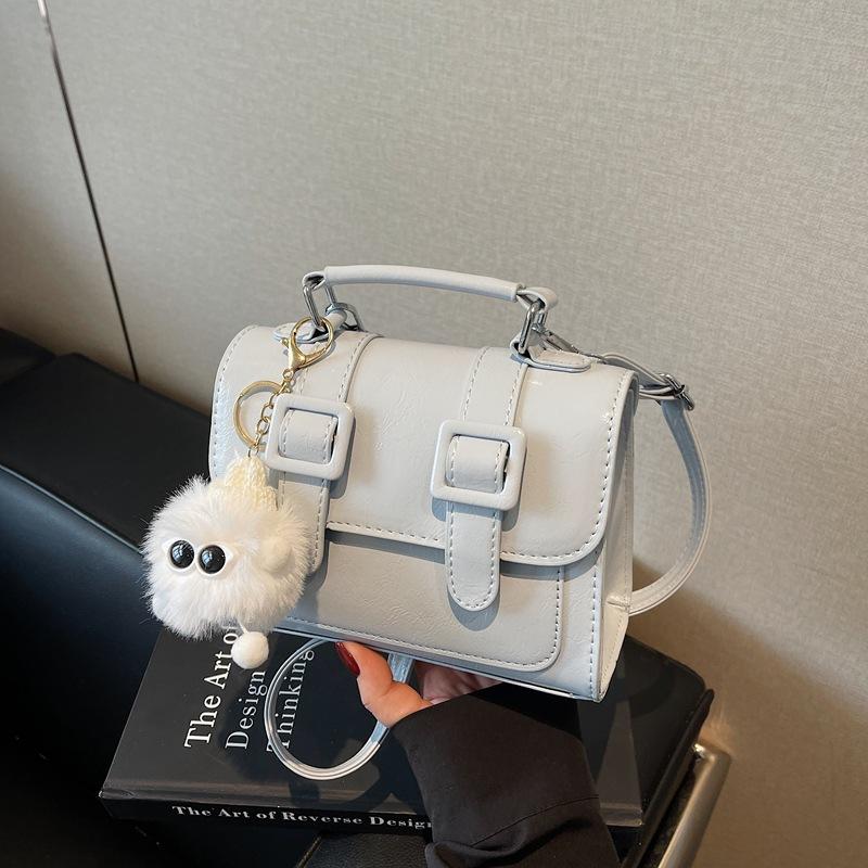 Bag women's fashion retro shoulder messenger bag new fashion contrasting color commuter portable small square bag