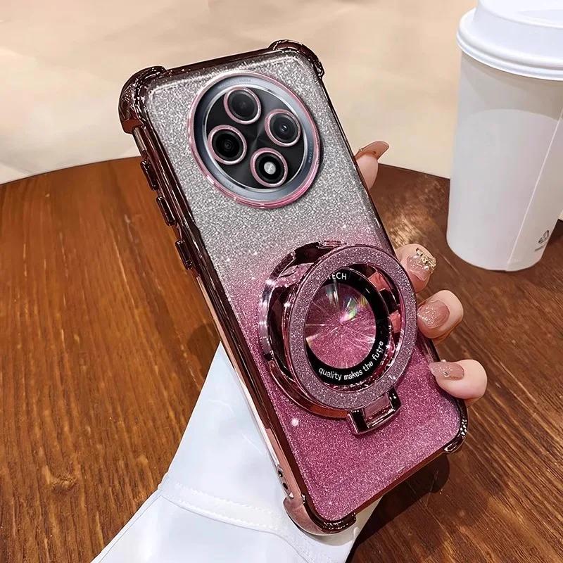 Luxus Glitzer Halterung Hülle Für OPPO A16 A17 A53 A57 A58 A74 A78 Reno11F 11 11Pro 10 10Pro 13F 13 13Pro Hülle Für Reno12F Hülle