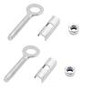 Aoling Chain Adjuster for Motorcycles, 49CC Mopeds, Shiny Plated, 2 Pieces