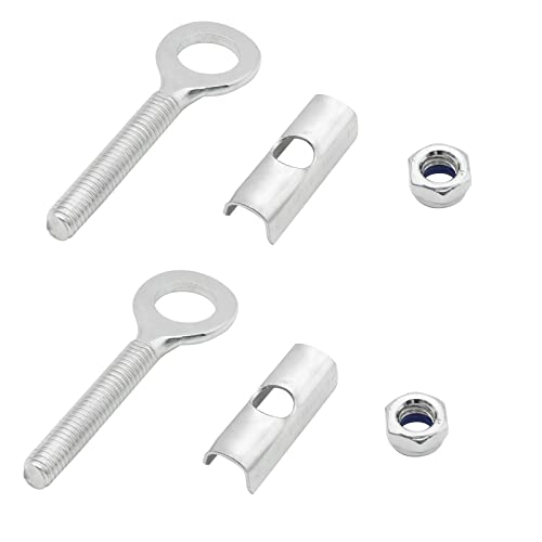Aoling Chain Adjuster for Motorcycles, 49CC Mopeds, Shiny Plated, 2 Pieces