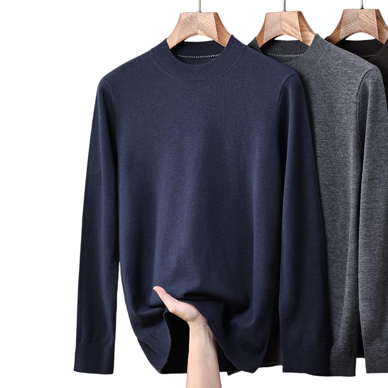 

Мужской свитер Romon из 100% чистой шерсти с круглым вырезом M