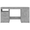 VidaXL Bureau Gris béton 140x50x76 cm Aggloméré