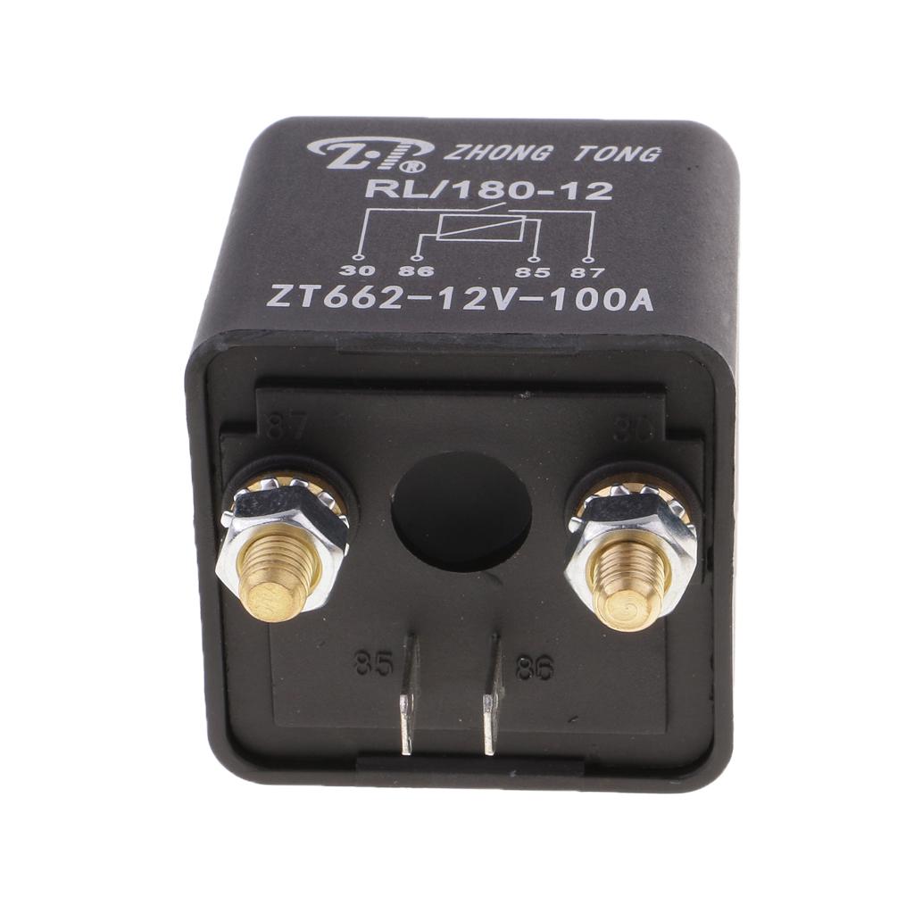 2pcs 100A 24V Car Truck On Off Changeover Switch 4 Terminal Relay Automotive