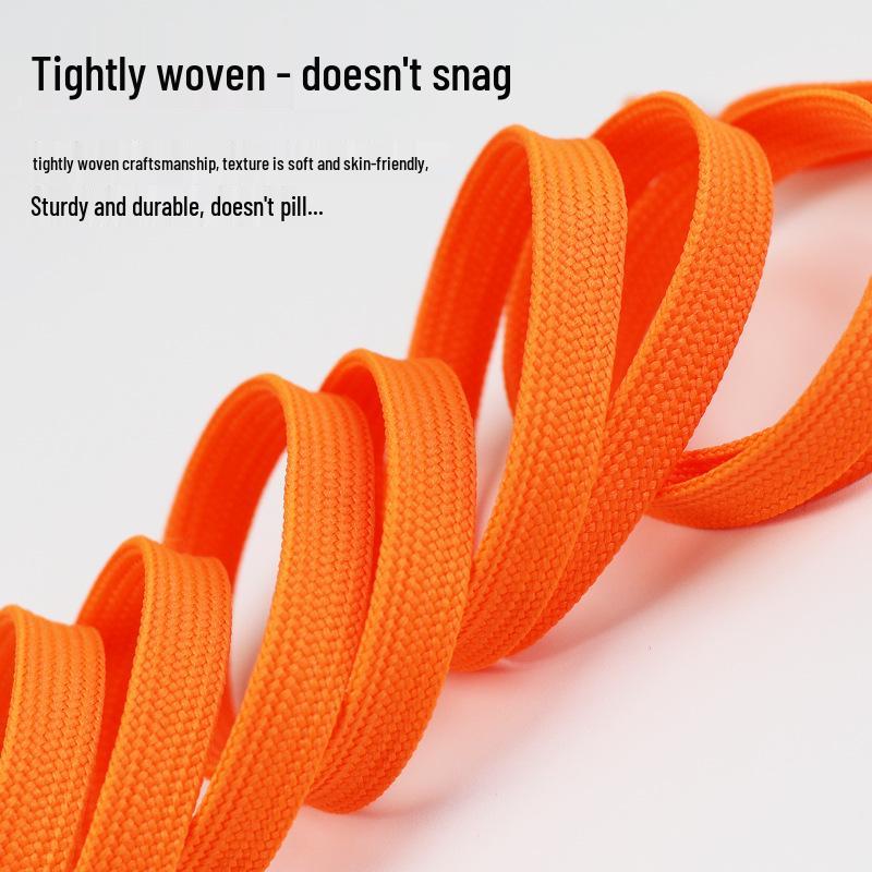 Mångsidiga platta skosnören för män och kvinnor - Original Svart, Vit, Färgglada, Rosa, Grå