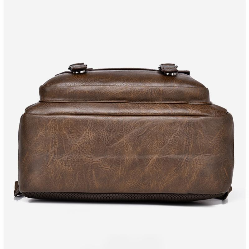 Men's Backpack Retro Business Backpack Computer Plug-in Large-capacity Backpack