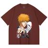 230 Gsm 100% Cotton Bleach V5 Ichigo Print Unisex Heavy Cotton T Shirt