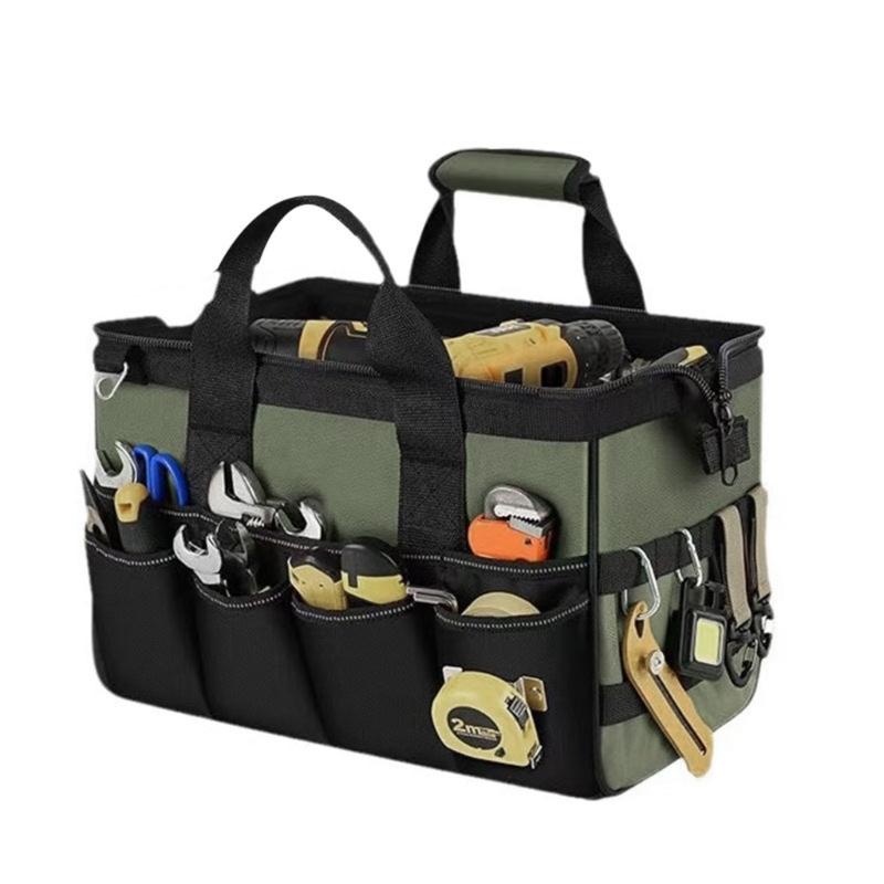 Multifunctional Tool Bag Waterproof Electrician Oxford Cloth Thickened Carpentry Tool Bag Large Maintenance Storage Bag